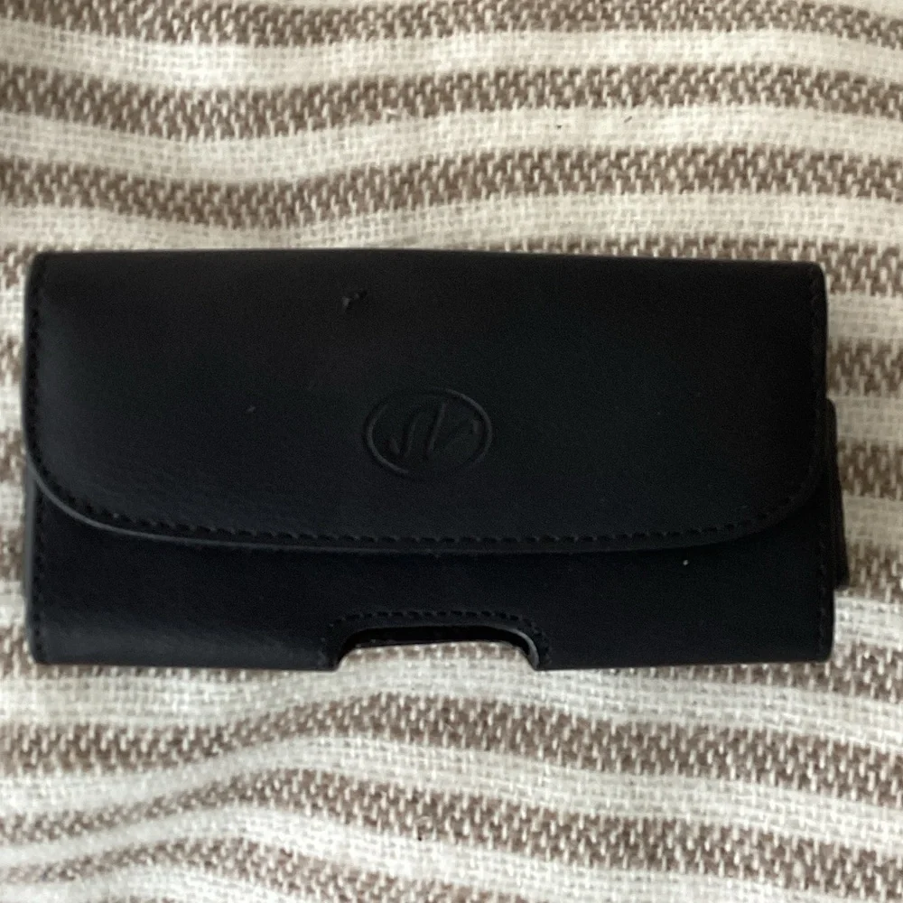 Black Leather Phone Holster
